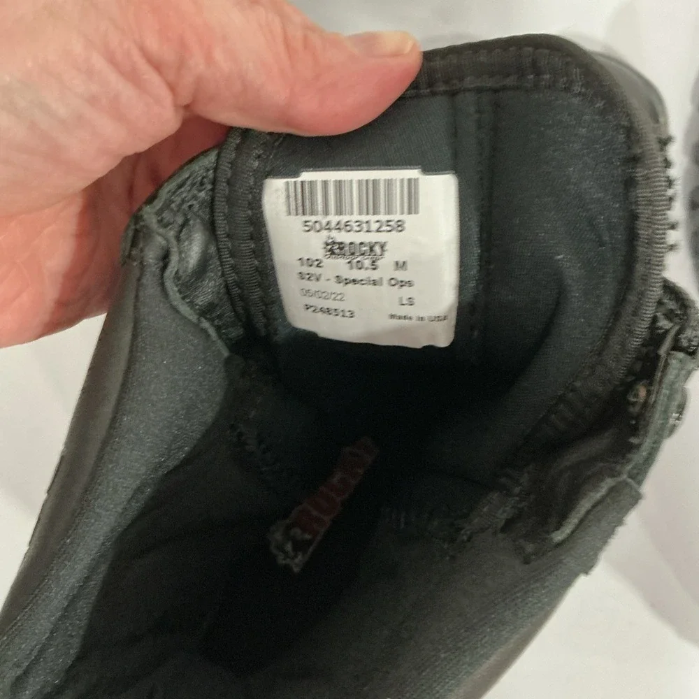 Rocky Outdoor Gear SV2 Special Ops Tactical Boots, Black, 10.5 M, NWOT, USA